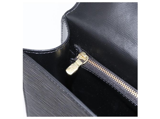 LOUIS VUITTON Borsa a Mano Epi Malesherbes Nera M52372 LV Auth 156528 Nero - vista 22