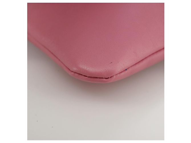 Pochette in pelle rosa Valentino Auth bs21474 - vista 10