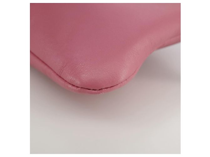 Pochette in pelle rosa Valentino Auth bs21474 - vista 11
