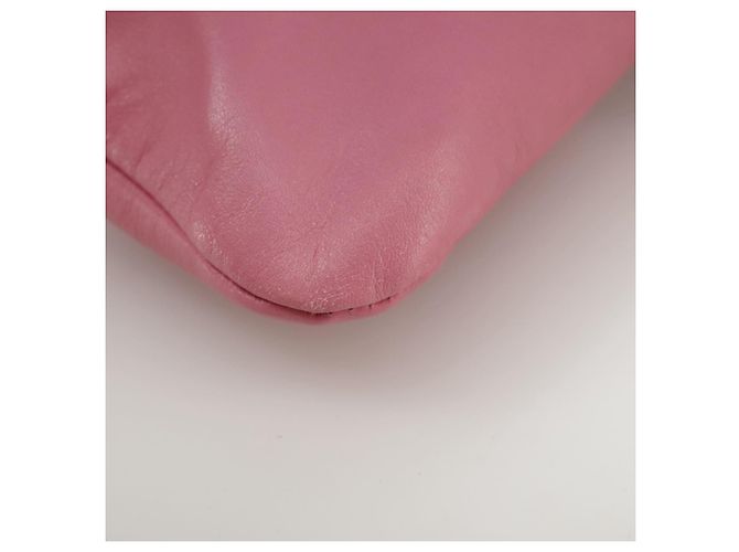 Pochette in pelle rosa Valentino Auth bs21474 - vista 12