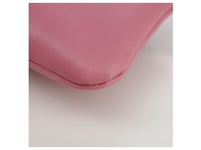 Pochette in pelle rosa Valentino Auth bs21474 - vista 13