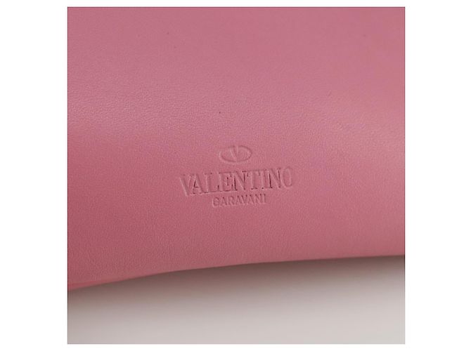 Pochette in pelle rosa Valentino Auth bs21474 - vista 14