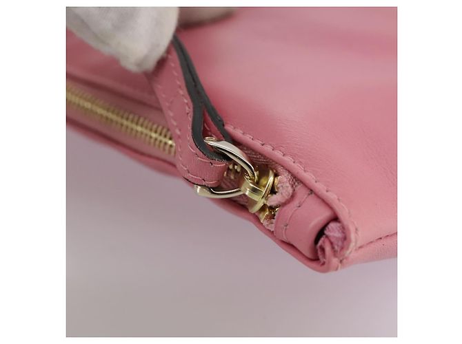 Pochette in pelle rosa Valentino Auth bs21474 - vista 15