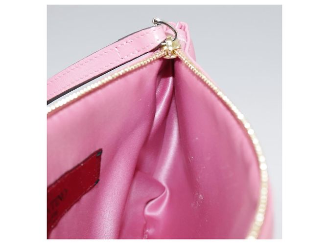 Pochette in pelle rosa Valentino Auth bs21474 - vista 19