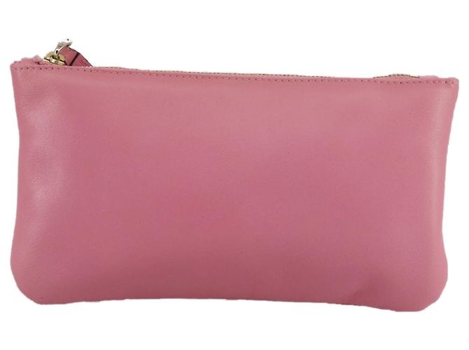 Pochette in pelle rosa Valentino Auth bs21474 - vista 2