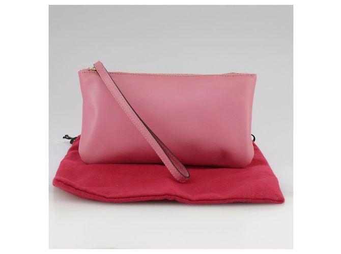 Pochette in pelle rosa Valentino Auth bs21474 - vista 20