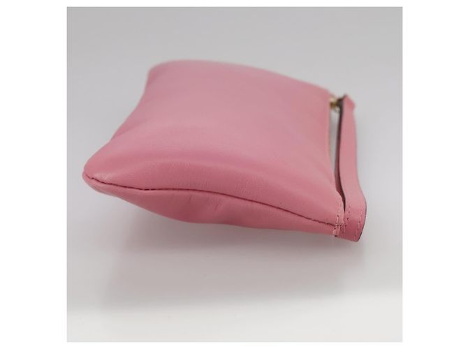 Pochette in pelle rosa Valentino Auth bs21474 - vista 5