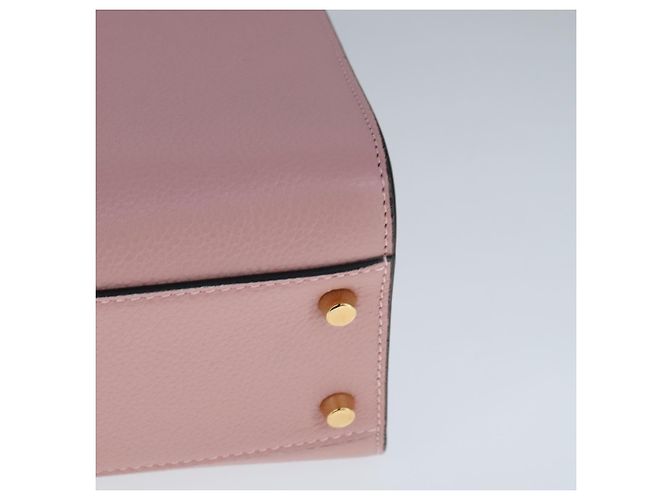 Borsa a mano VERSACE in pelle 2 in 1 rosa Auth 108430 - vista 11