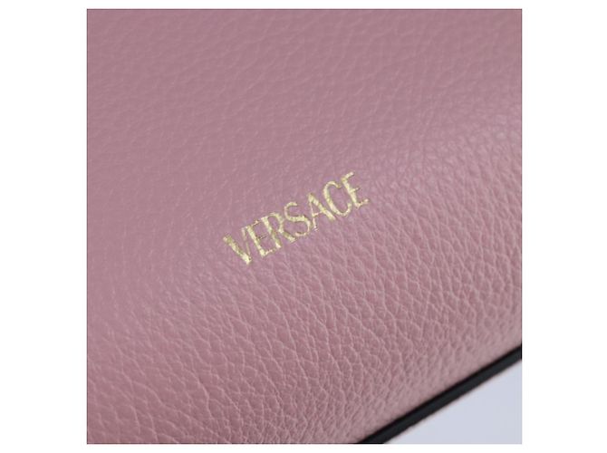 Borsa a mano VERSACE in pelle 2 in 1 rosa Auth 108430 - vista 14
