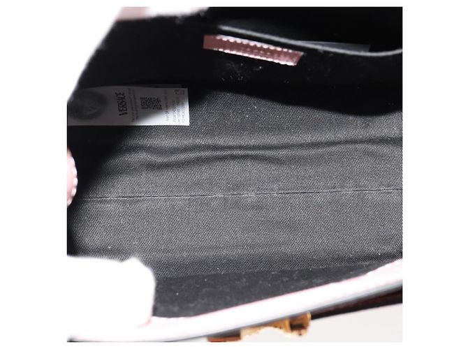 Borsa a mano VERSACE in pelle 2 in 1 rosa Auth 108430 - vista 17