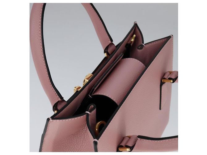 Borsa a mano VERSACE in pelle 2 in 1 rosa Auth 108430 - vista 6