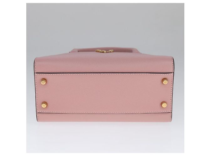 Borsa a mano VERSACE in pelle 2 in 1 rosa Auth 108430 - vista 9