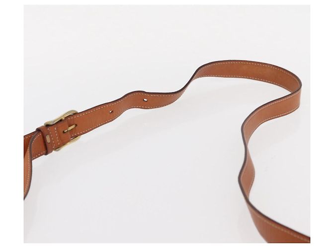 Céline Borsa a Spalla in Tela Macadam CELINE in Pelle PVC Marrone Oro Auth 151753 D'oro - vista 8