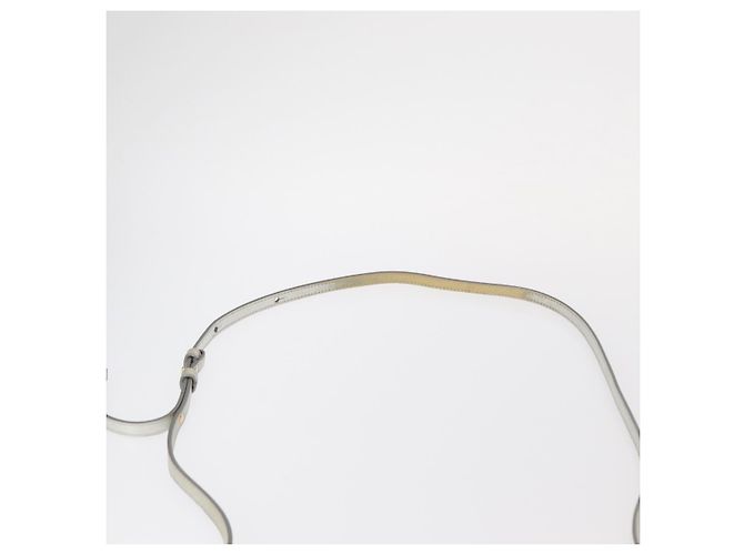 Céline Borsa a Spalla Trio Grande in Pelle Argento Oro Auth ka553 D'oro - vista 14