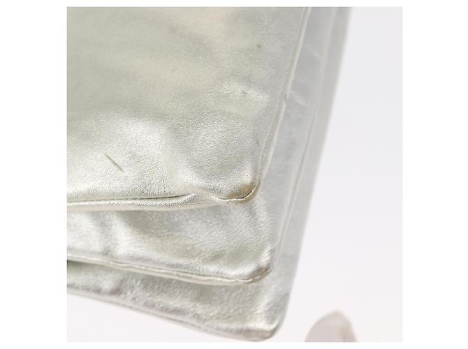 Céline Borsa a Spalla Trio Grande in Pelle Argento Oro Auth ka553 D'oro - vista 15