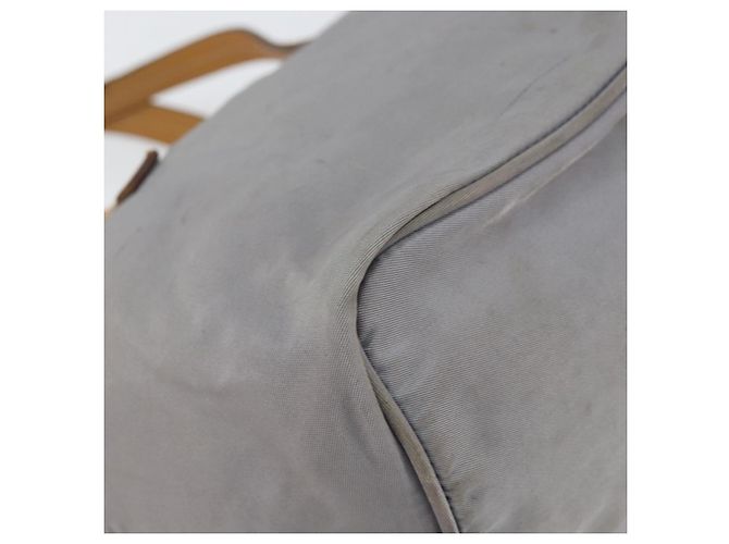 PRADA Borsa a mano in nylon grigio argento Auth bs31370 Marrone - vista 14