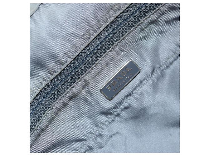 PRADA Borsa a mano in nylon grigio argento Auth bs31370 Marrone - vista 18