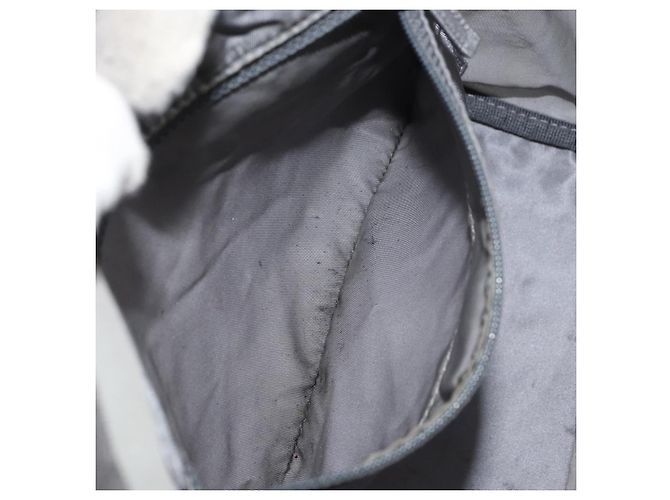 PRADA Borsa a mano in nylon grigio argento Auth bs31370 Marrone - vista 22