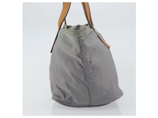 PRADA Borsa a mano in nylon grigio argento Auth bs31370 Marrone - vista 3