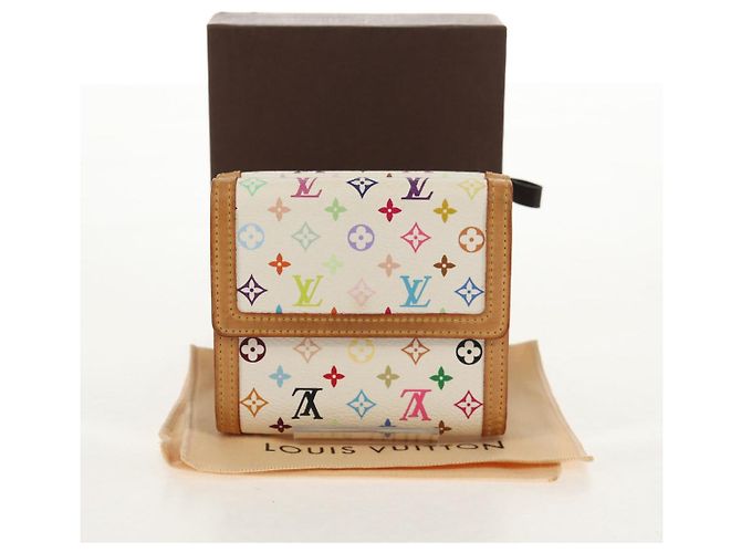 LOUIS VUITTON Multicolor Geldbörse Scheine Kreditkarten M92983 Auth 154954V Weiß - Ansicht 12