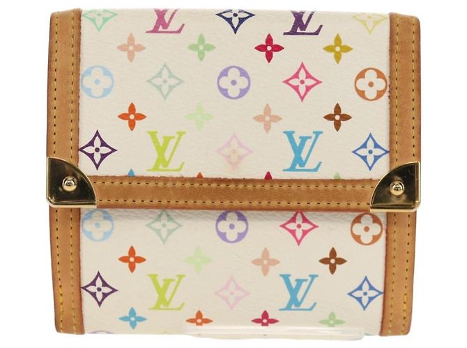 LOUIS VUITTON Multicolor Geldbörse Scheine Kreditkarten M92983 Auth 154954V Weiß - Ansicht 13