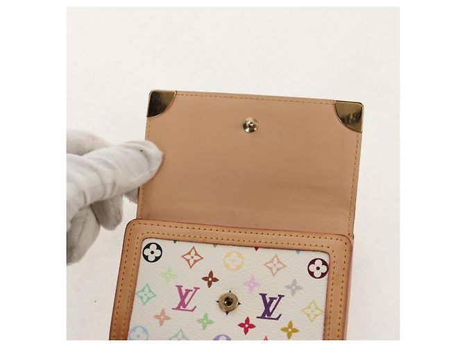 LOUIS VUITTON Multicolor Geldbörse Scheine Kreditkarten M92983 Auth 154954V Weiß - Ansicht 17