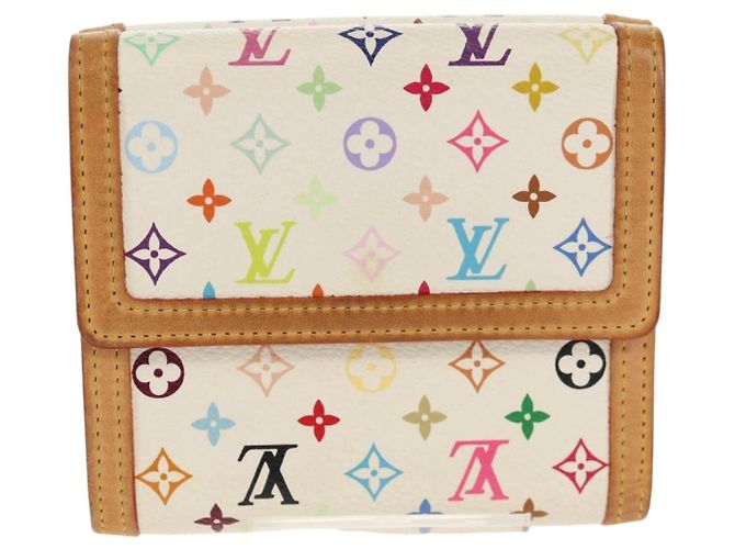 LOUIS VUITTON Multicolor Geldbörse Scheine Kreditkarten M92983 Auth 154954V Weiß - Ansicht 2