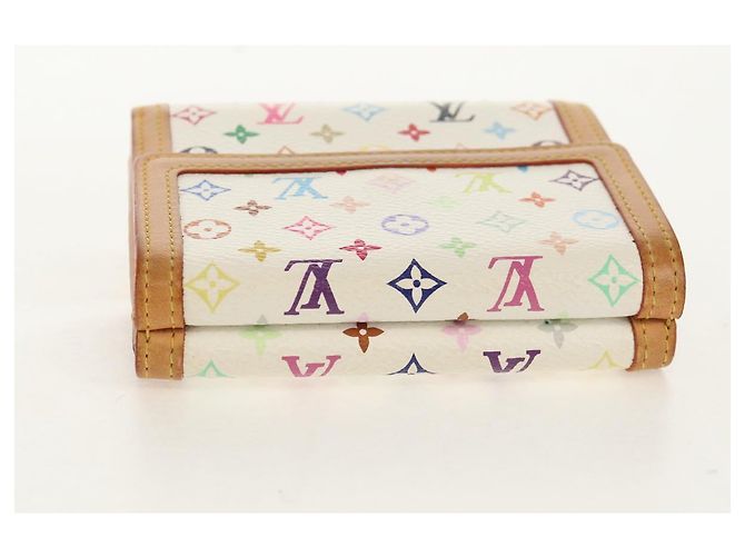 LOUIS VUITTON Multicolor Geldbörse Scheine Kreditkarten M92983 Auth 154954V Weiß - Ansicht 5
