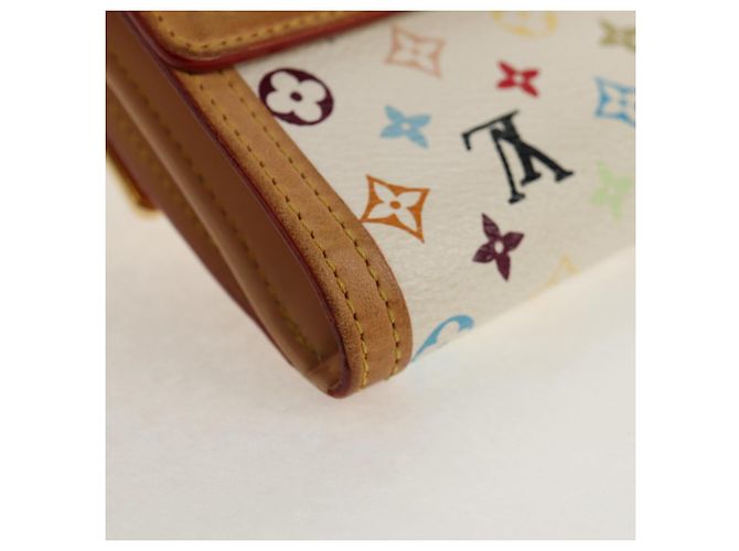 LOUIS VUITTON Multicolor Geldbörse Scheine Kreditkarten M92983 Auth 154954V Weiß - Ansicht 7