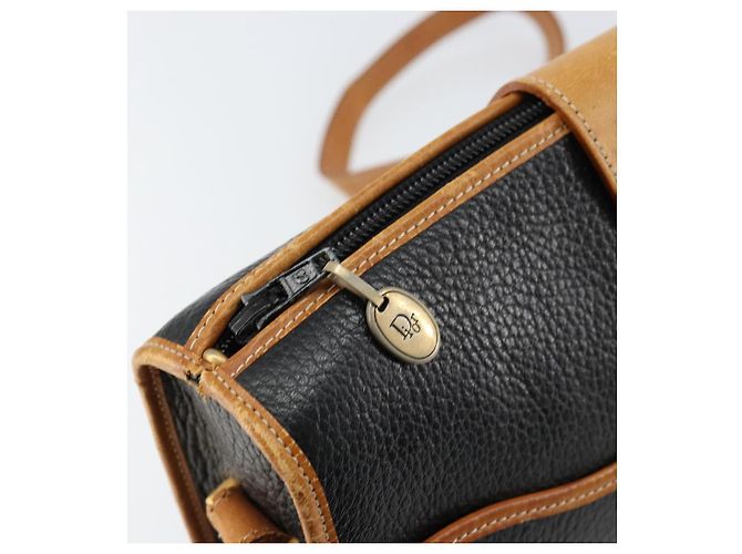 Borsa a Spalla Christian Dior in Pelle Nera e Oro Auth BA8210 Nero D'oro - vista 10