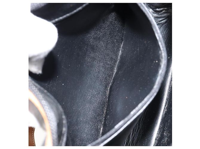Borsa a Spalla Christian Dior in Pelle Nera e Oro Auth BA8210 Nero D'oro - vista 12