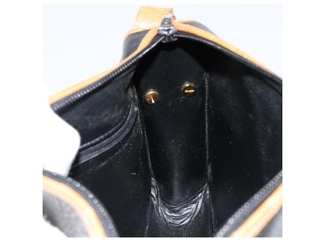 Borsa a Spalla Christian Dior in Pelle Nera e Oro Auth BA8210 Nero D'oro - vista 19