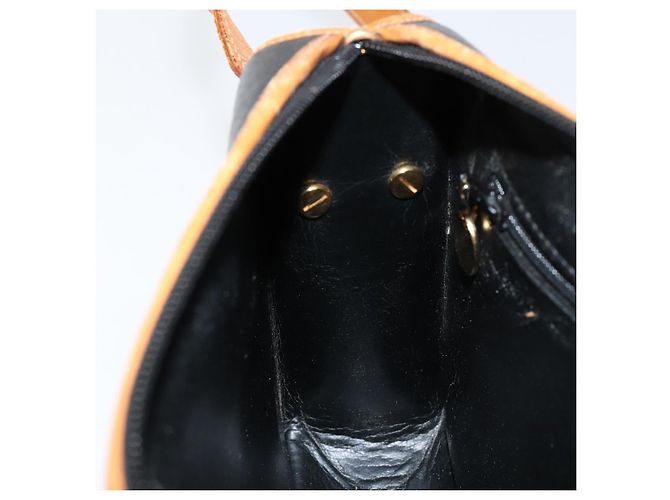 Borsa a Spalla Christian Dior in Pelle Nera e Oro Auth BA8210 Nero D'oro - vista 20