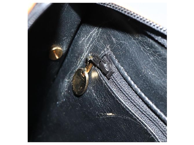 Borsa a Spalla Christian Dior in Pelle Nera e Oro Auth BA8210 Nero D'oro - vista 21