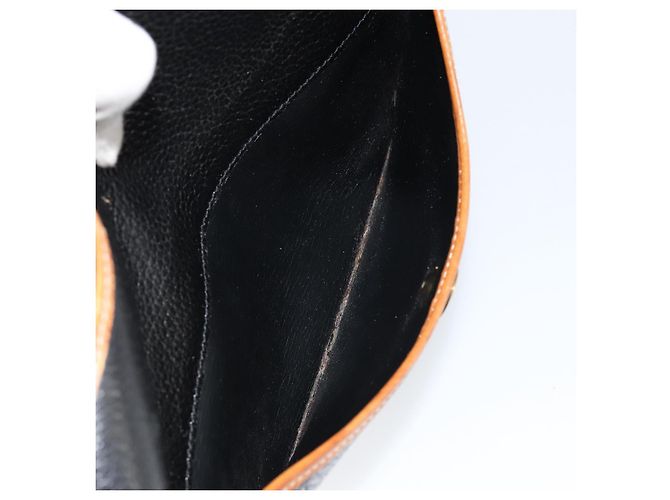 Borsa a Spalla Christian Dior in Pelle Nera e Oro Auth BA8210 Nero D'oro - vista 22