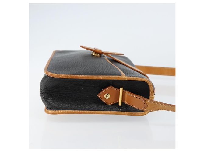 Borsa a Spalla Christian Dior in Pelle Nera e Oro Auth BA8210 Nero D'oro - vista 3