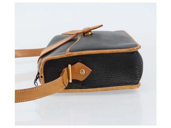 Borsa a Spalla Christian Dior in Pelle Nera e Oro Auth BA8210 Nero D'oro - vista 4