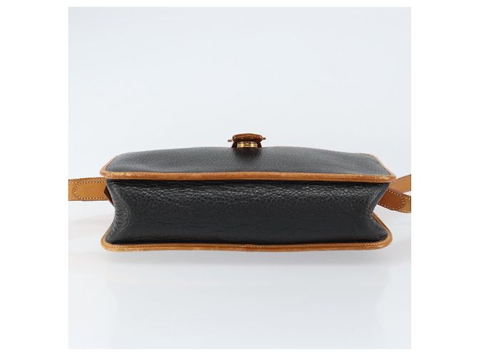 Borsa a Spalla Christian Dior in Pelle Nera e Oro Auth BA8210 Nero D'oro - vista 5