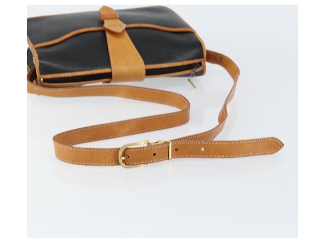 Borsa a Spalla Christian Dior in Pelle Nera e Oro Auth BA8210 Nero D'oro - vista 7
