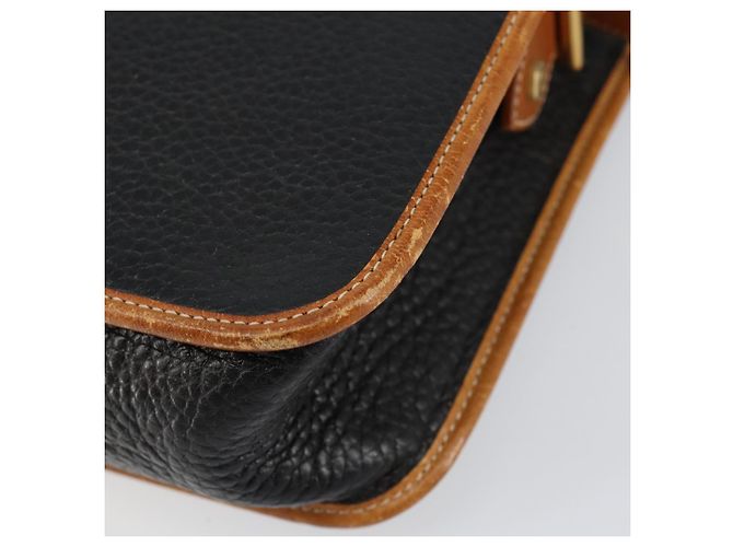 Borsa a Spalla Christian Dior in Pelle Nera e Oro Auth BA8210 Nero D'oro - vista 9