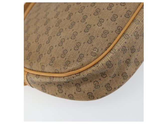 Gucci Borsa a Spalla Micro GG Supreme PVC Beige Oro 007 89 1113 Auth 151541 D'oro - vista 14