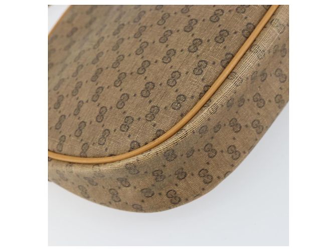 Gucci Borsa a Spalla Micro GG Supreme PVC Beige Oro 007 89 1113 Auth 151541 D'oro - vista 16