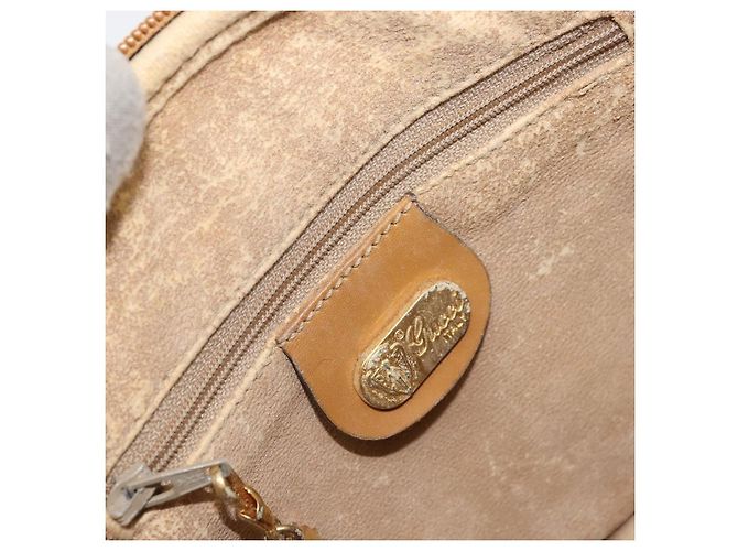 Gucci Borsa a Spalla Micro GG Supreme PVC Beige Oro 007 89 1113 Auth 151541 D'oro - vista 18