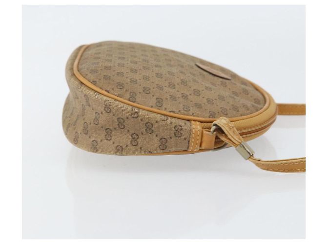 Gucci Borsa a Spalla Micro GG Supreme PVC Beige Oro 007 89 1113 Auth 151541 D'oro - vista 3