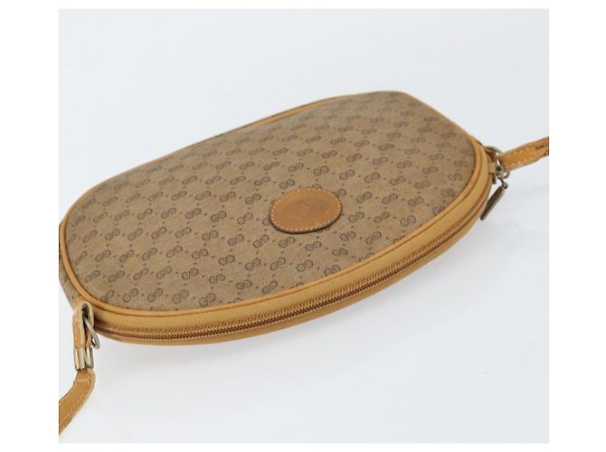 Gucci Borsa a Spalla Micro GG Supreme PVC Beige Oro 007 89 1113 Auth 151541 D'oro - vista 6