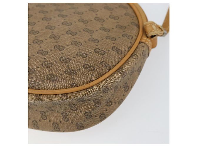 Gucci Borsa a Spalla Micro GG Supreme PVC Beige Oro 007 89 1113 Auth 151541 D'oro - vista 9