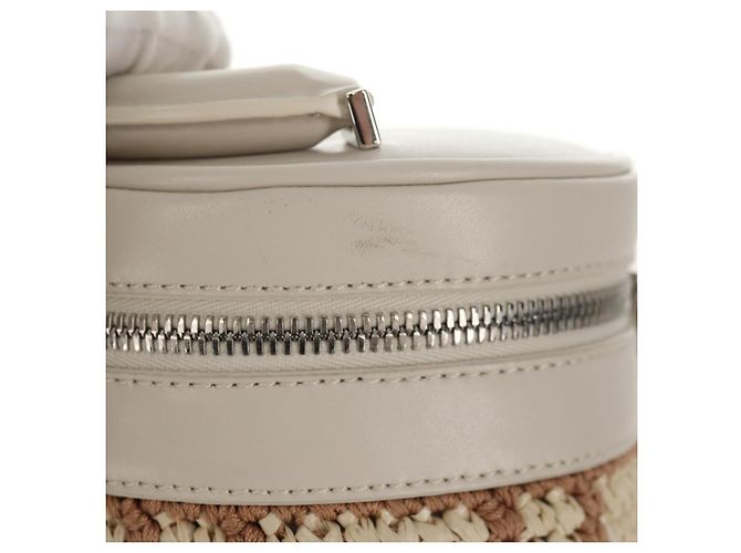 FENDI Zucca Canvas Flaschenhalter Tasche Strohhut 2-Wege Silber Braun Auth 142983SAV - Ansicht 9