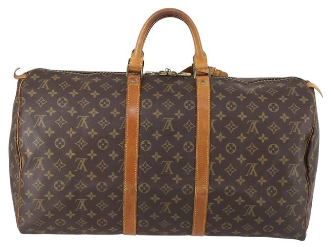 LOUIS VUITTON Borsa Boston Monogram Keepall 55 M41424 Auth LV ar13834 Monogramma - vista 2