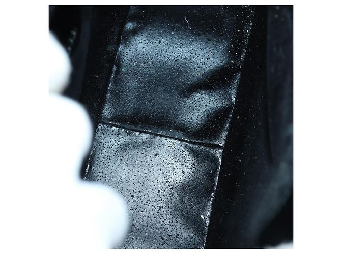 Borsa a Mano GUCCI Soho Smalto 2 vie Nero Argento 000 1013 0504 Auth th6522 - vista 10