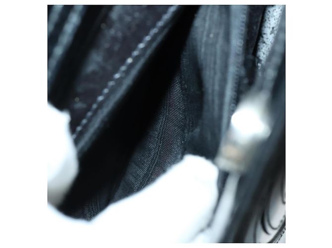 Borsa a Mano GUCCI Soho Smalto 2 vie Nero Argento 000 1013 0504 Auth th6522 - vista 11